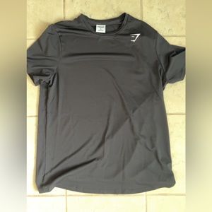 Black Polyester Gymshark Shirt Size M